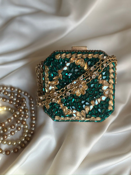 Rhine stone Stonework Mini Clutch Collection