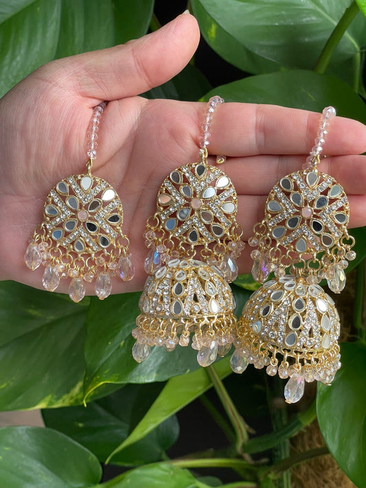 Double Jhumka Earrings – Pakistani Wedding Wear
