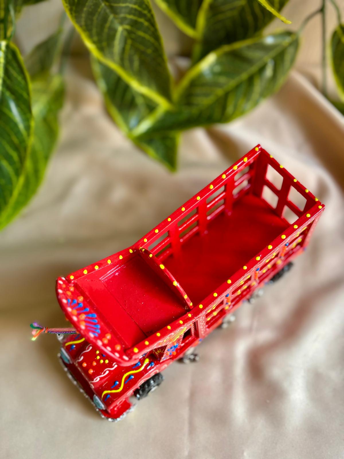 Hand-Painted Truck Art Lantern – Traditional Tanga Motif