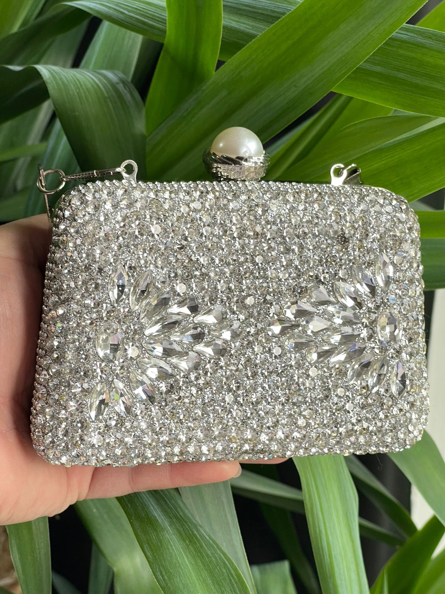 Festive Glam Stone Metal Clutches – Gold & Silver Collection