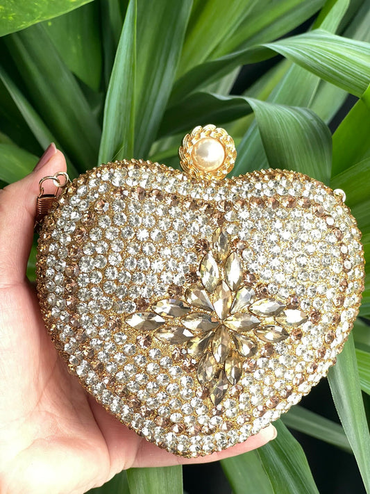 Festive Glam Stone Metal Clutches – Gold & Silver Collection