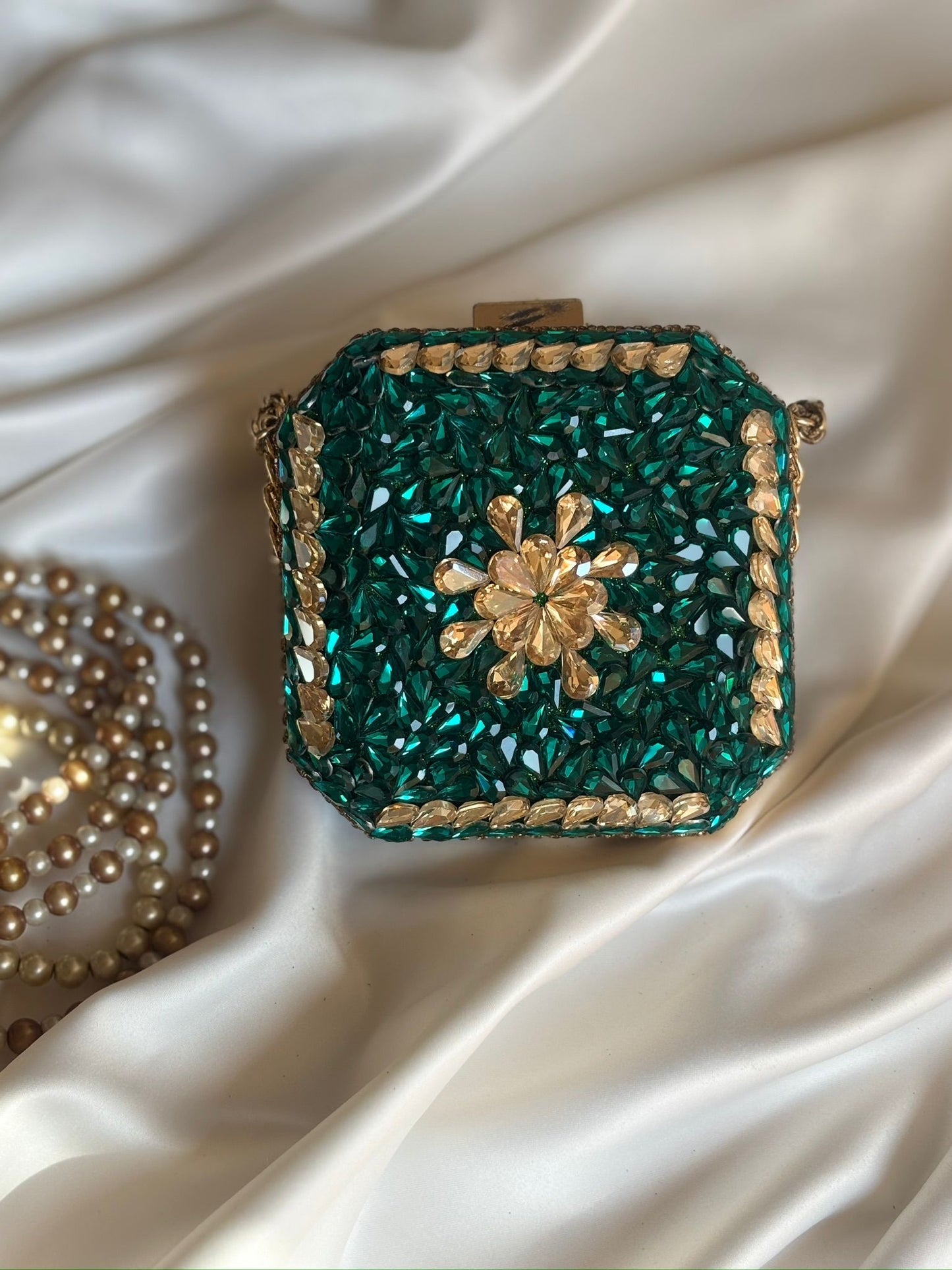 Rhine stone Stonework Mini Clutch Collection