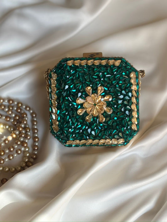 Rhine stone Stonework Mini Clutch Collection