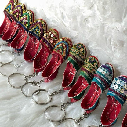 Handmade Khussa Keychain or Mini Chappal Keychain