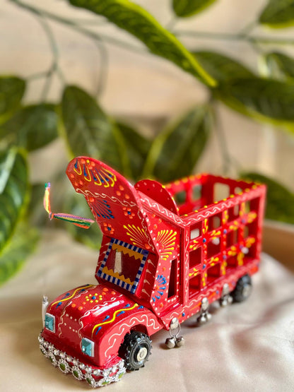 Hand-Painted Truck Art Lantern – Traditional Tanga Motif