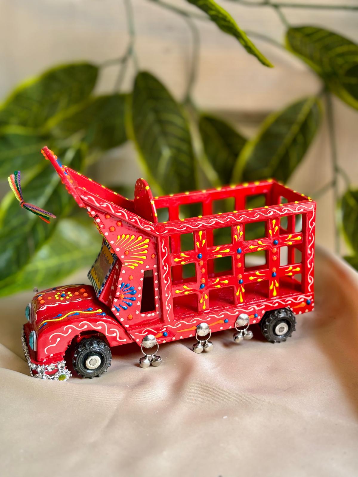 Hand-Painted Truck Art Lantern – Traditional Tanga Motif
