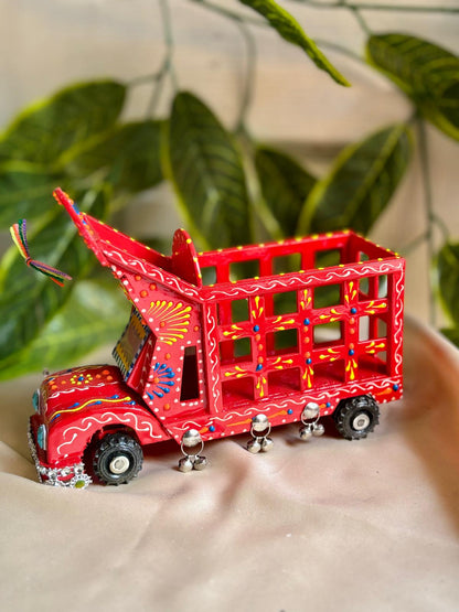 Hand-Painted Truck Art Lantern – Traditional Tanga Motif