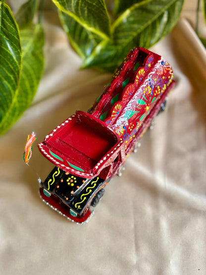 Hand-Painted Truck Art Lantern – Traditional Tanga Motif