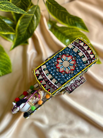 Hand-Painted Truck Art Lantern – Traditional Tanga Motif
