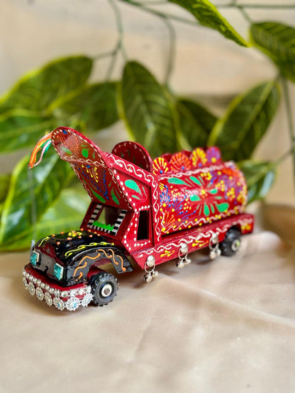 Hand-Painted Truck Art Lantern – Traditional Tanga Motif
