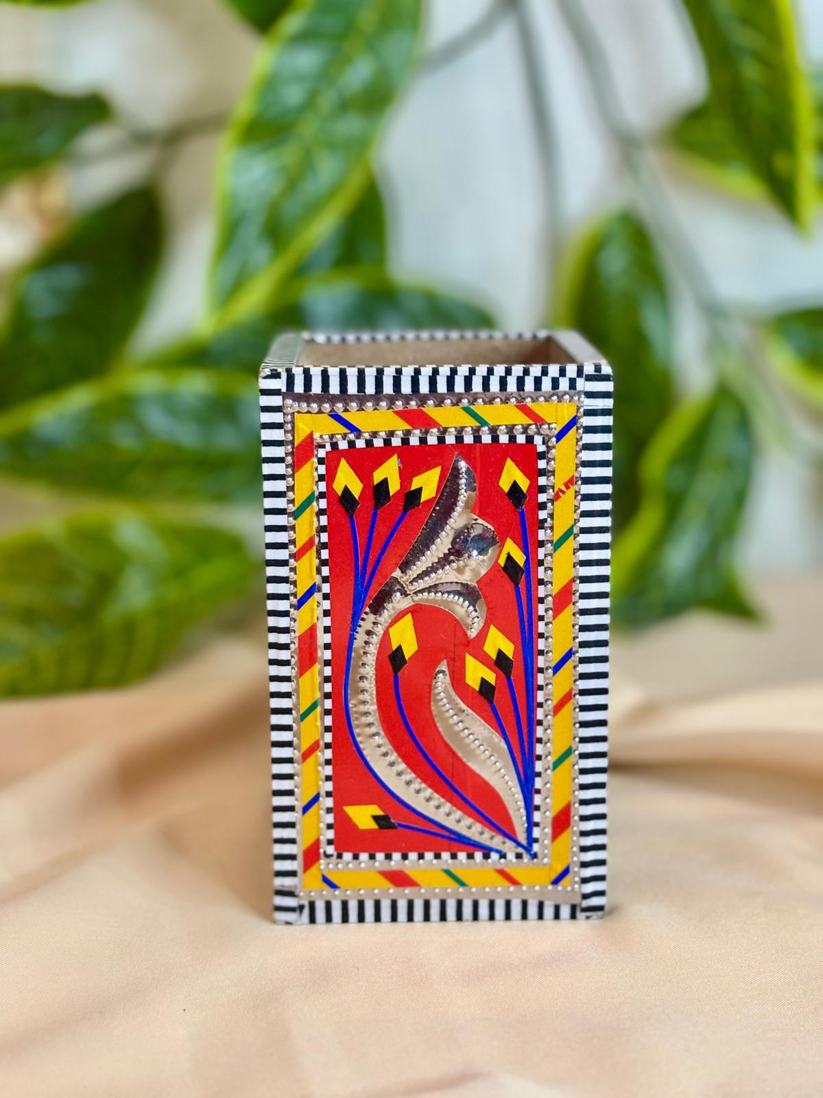 Authentic Chamak Patti Truck Art Utensil Holder