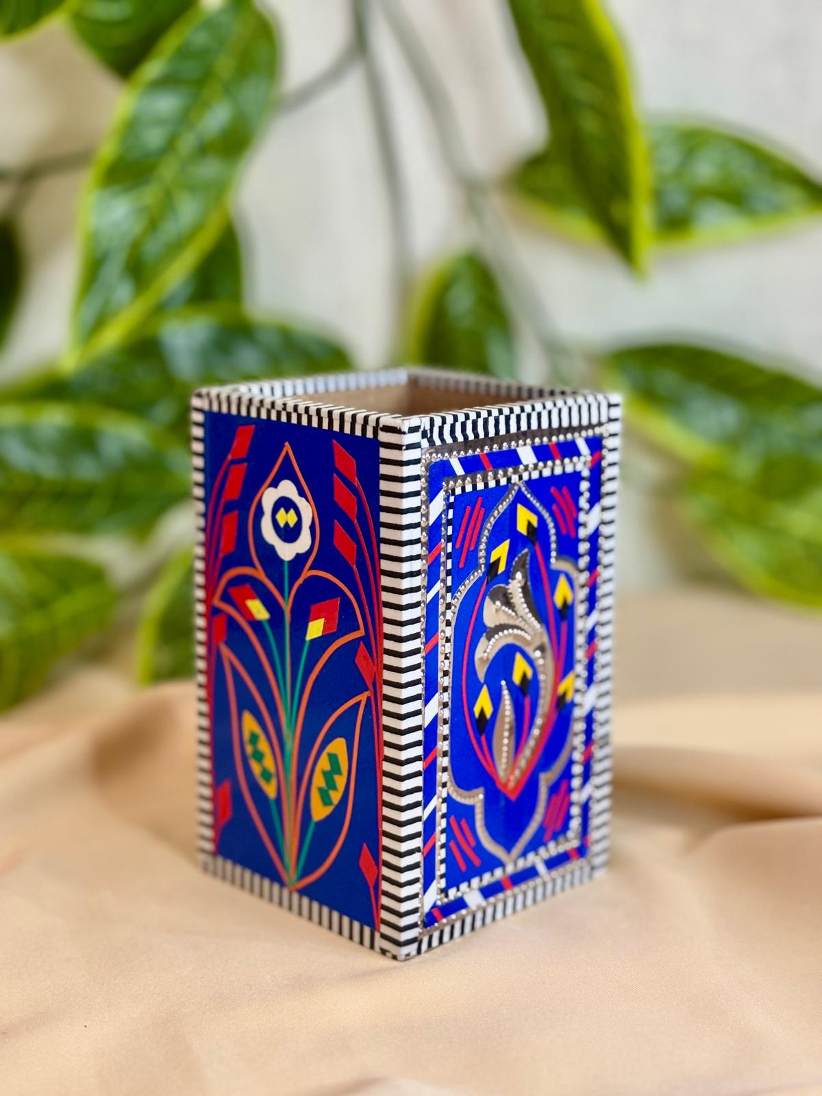 Authentic Chamak Patti Truck Art Utensil Holder