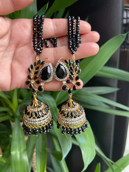 Zircon Fancy Jhumka Set