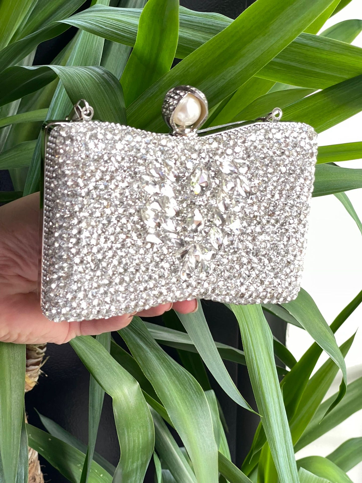 Festive Glam Stone Metal Clutches – Gold & Silver Collection
