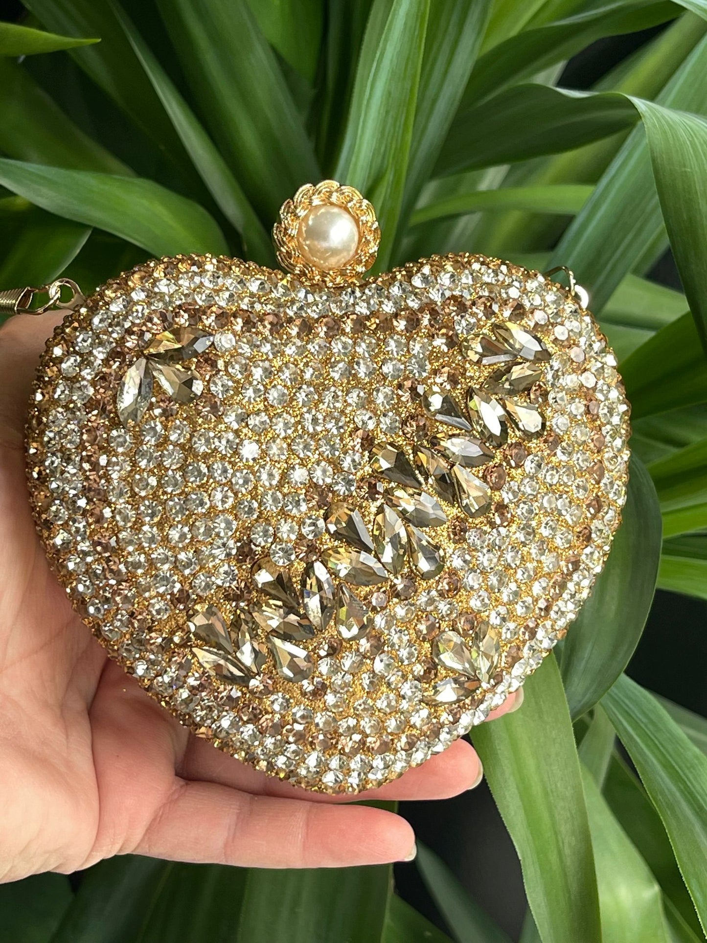 Festive Glam Stone Metal Clutches – Gold & Silver Collection