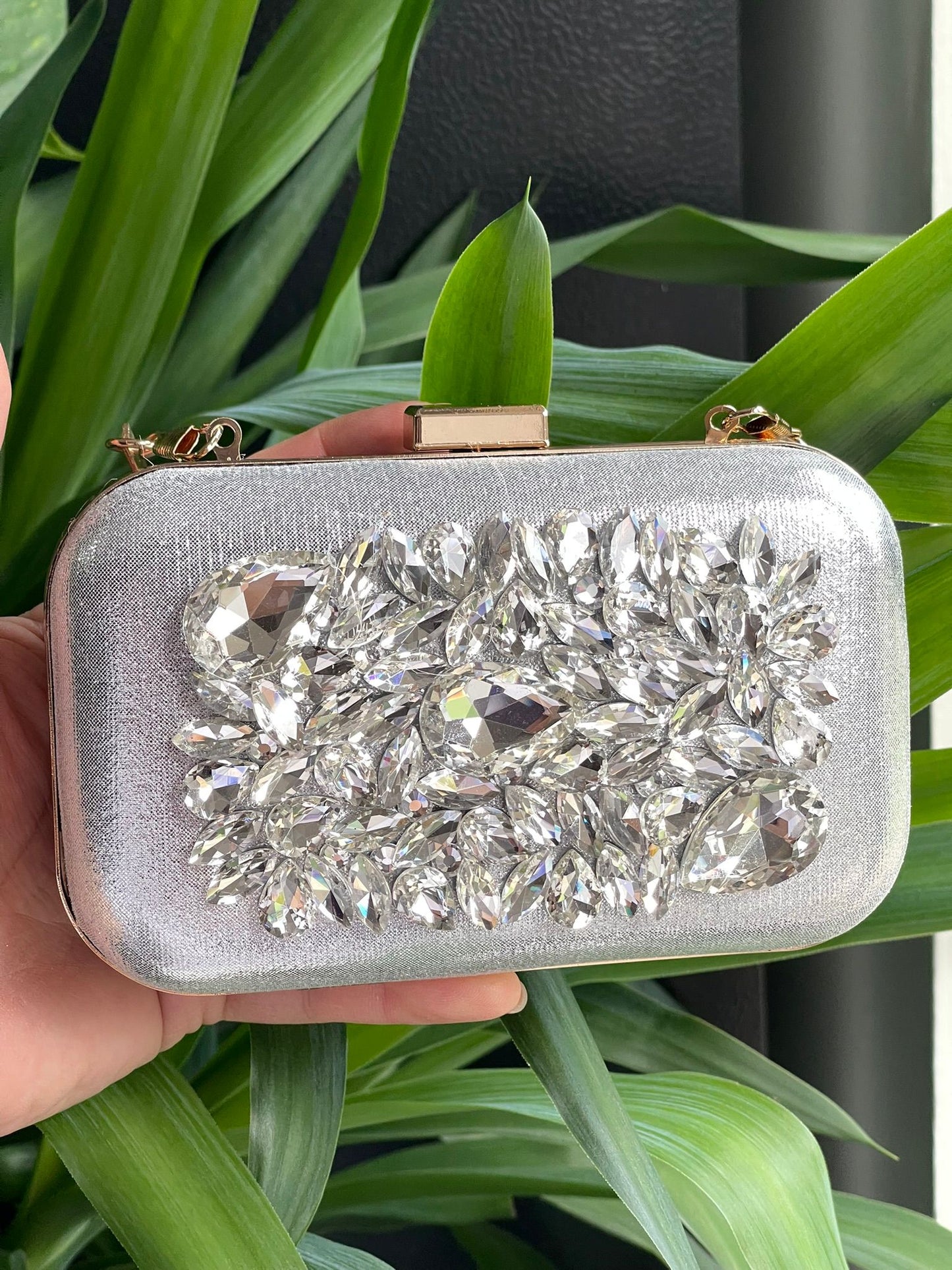 Elegant Velvet Stonework Clutches – Multicolor Collection (Pink to Gold)